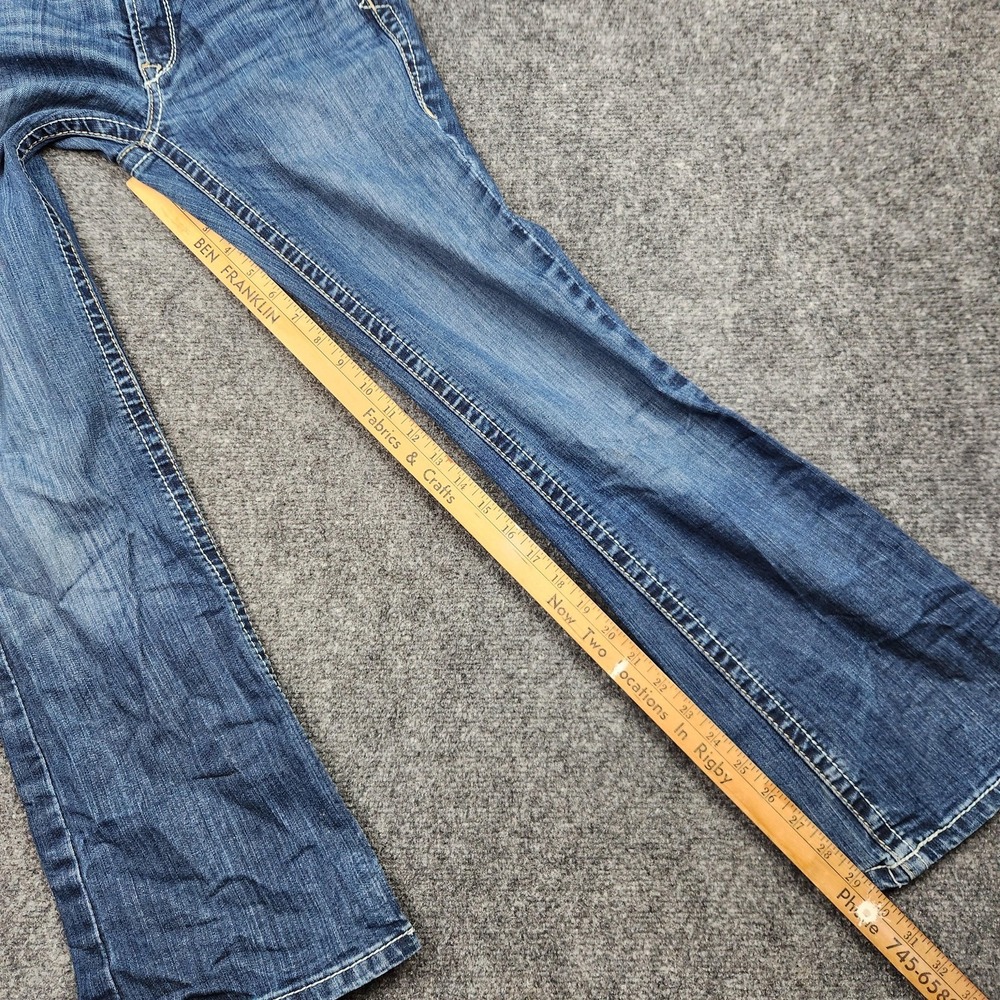 Ariat REAL Jeans Womens 26S Blue Mid Rise Bootcut Denim Western Cowgirl - Picture 7 of 9